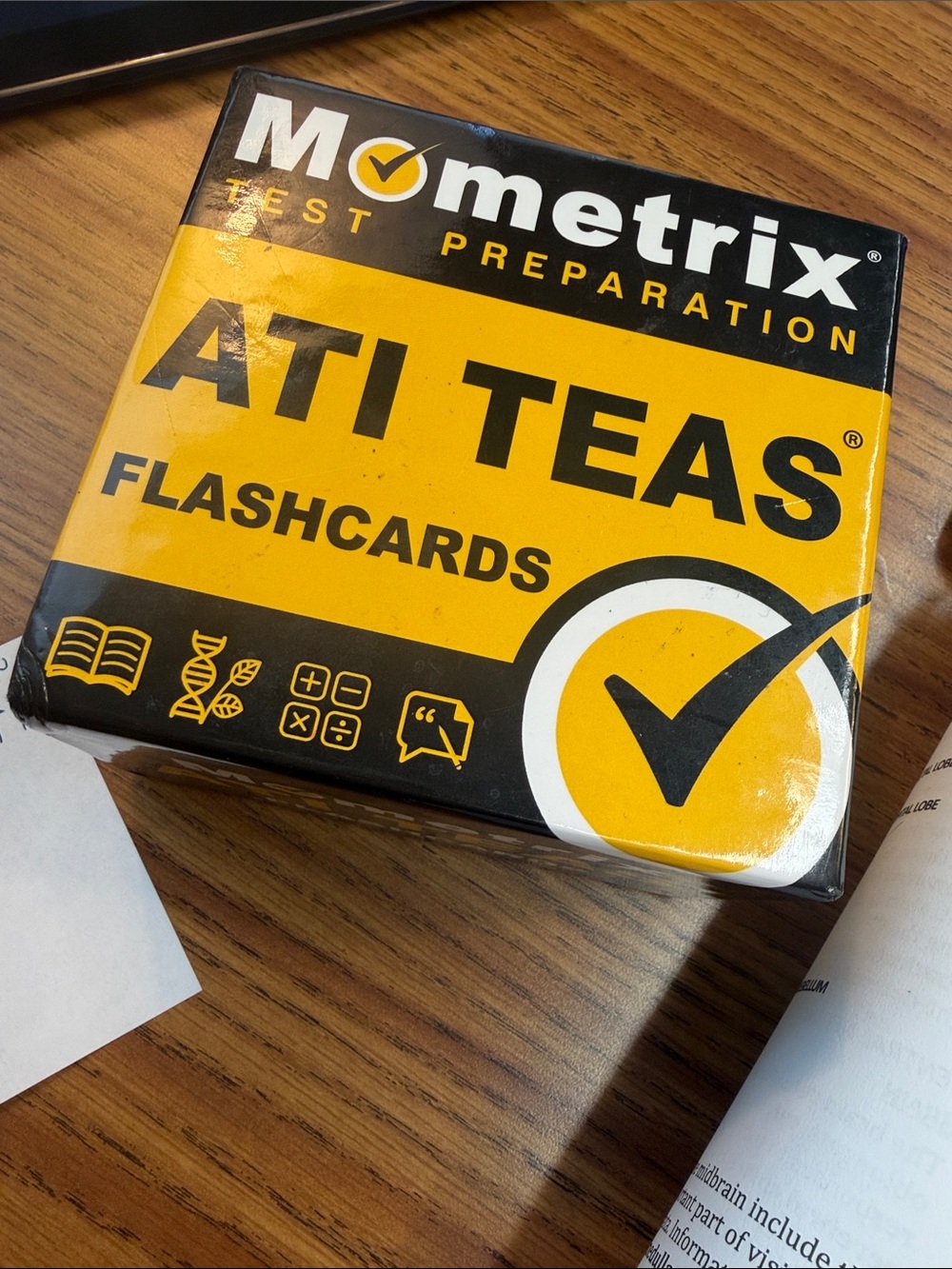 ATI TEAS Flashcards - Yellow and Black